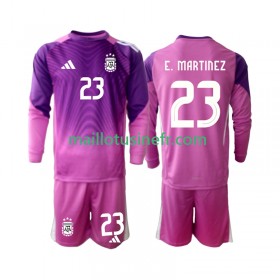 Maillot de Foot Argentine Emiliano Martinez 23 Gardien Domicile 2025 Manches Longues - Enfant